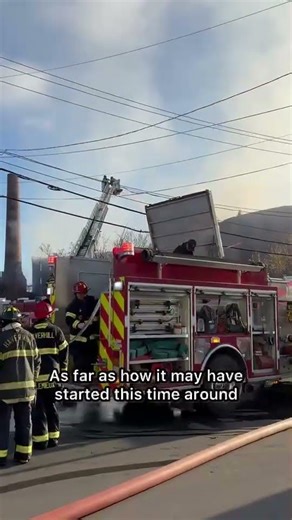 Massive fire at abandoned mill building