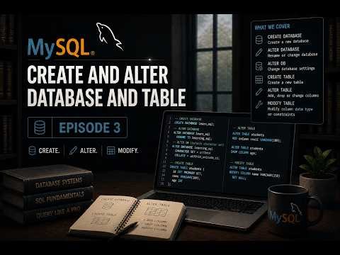 Episode 3 - Create and Alter Database and Tables in SQL