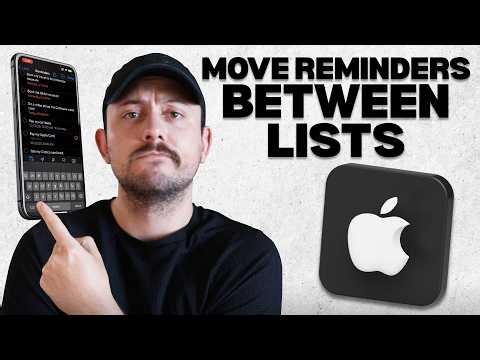 How to Move Reminders Between Lists on Your iPhone