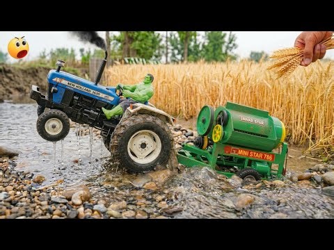 DIY Mini Tractor & Thresher Machine | Realistic Working Model of Wheat Harvesting Project