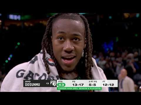 Ayo Dosunmu dedicates 43-PT Game 4 to Anthony Edwards & Donte DiVincenzo | NBA on ESPN