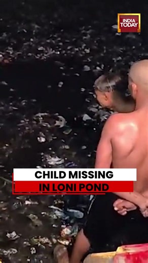 Viral Video: 6-Year-Old Missing After Suspected Drowning in Loni Pond, Search Operation Continues