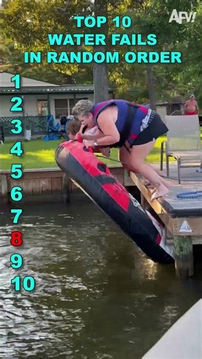 Ranking Top 10 Water Fails 🌊 #afv #summer #fail
