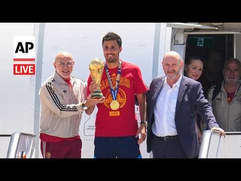 LIVE: Spain arrives in Madrid after winning 2026 FIFA World Cup