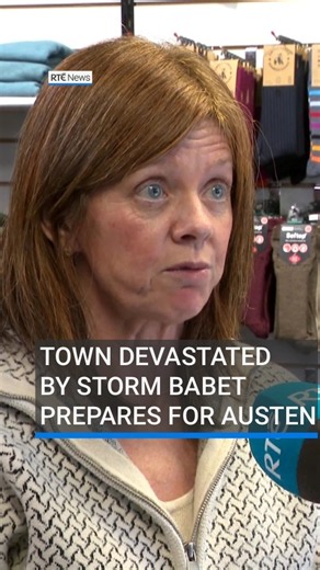 Town devastated by Storm Babet prepares for Austen | #RTENews #weather