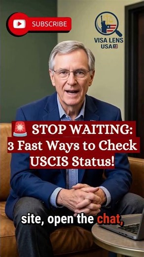 🚨 STOP WAITING 3 Fast Ways to Check USCIS Status! #visalensusa #immigrationnews #uscis