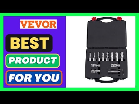 VEVOR Annular Cutter Set, 13 pcs Weldon Shank Mag