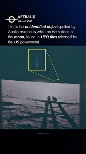 UFO files reveals strange object on moon #shorts #space
