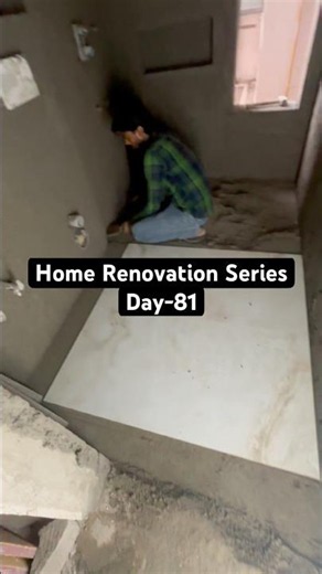 🏡 Home Renovation Series | Day 81 | Washroom Flooring Begins! 🚿✨