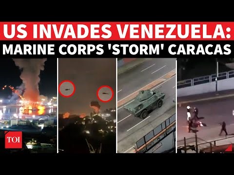 'US Marines Have Arrived': Venezuelans SCREAM As Trump's Troops STORM Caracas; Tanks Roll | Watch