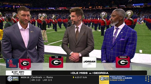 Ole Miss. Georgia. WHO YA GOT? 🏈 Roman Harper: Georgia 🏈 Tim Tebow: Georgia 🏈 Jordan Rodgers: Ole Miss | SEC Network