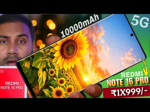 Redmi Note 16 Pro 5G is Here With 10000mAh Big Battery 🔥