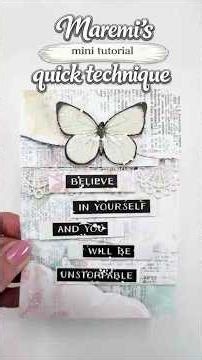 Grab your old scrapbook paper & make THIS card! 🦋