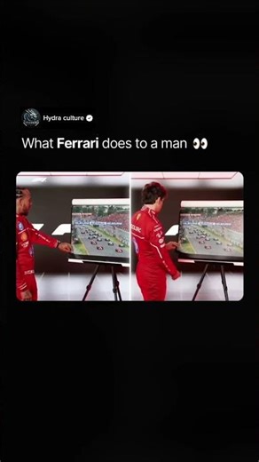 What Ferrari does to a man 👀