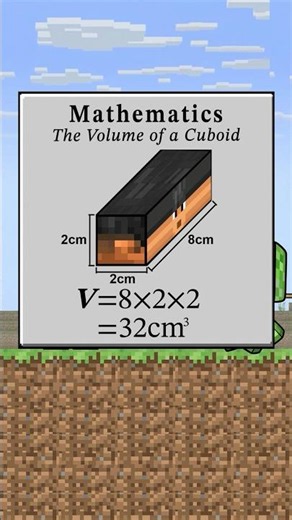 Mathematics vs. Minecraft JJ and Creeper Short-The Volume of a Cuboid