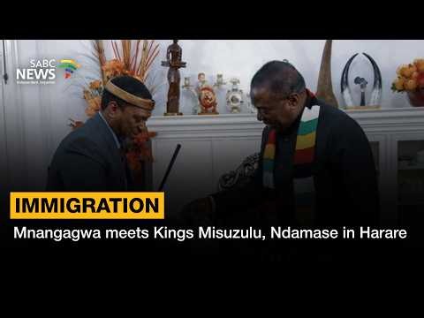 Mnangagwa meets Kings Misuzulu, Ndamase in Harare