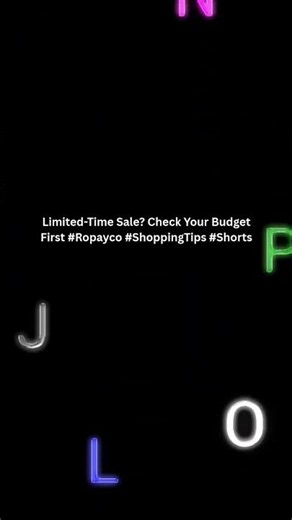 Limited Time Sale Check Your Budget First #Ropayco #ShoppingTips #Shorts