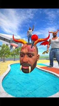Giant Devil Franklin Vs Franklin In Indian Bike Driving 3D #shortsfeed