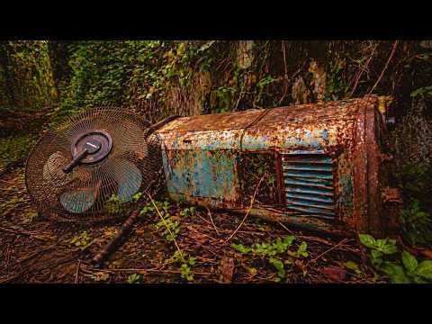 Vintage Old Evaporative Steam Cooling Fan Restoration // 1990's Restoring an Old Steam Cooling Fan