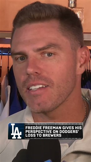 Freddie Freeman shares his perspective on the Dodgers getting swept #mlb #baseball #Dodgers