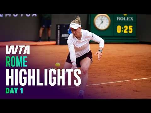 Day 1 in Rome featuring Krejcikova, Zheng, Sonmez, and more | WTA Match Highlights