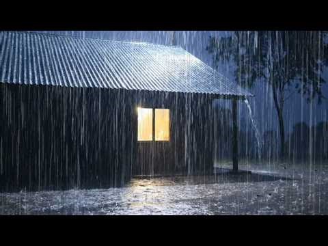 Heavy Rain on Tin Roof at Night 🌧️ – 10 Hours of Real Rain Sounds for Deep Sleep & Relaxation.