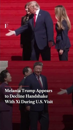 Melania Trump Seems to Avoid Shaking Hands with Xi Jinping | N18G