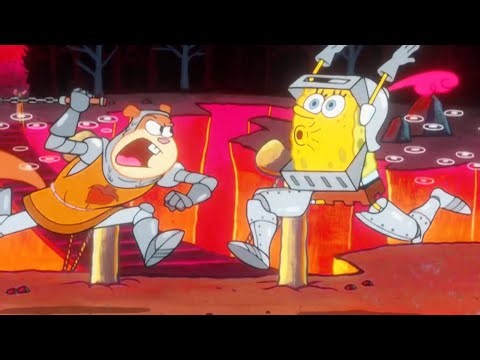 Sandy And SpongeBob Fight!😱- SpongeBob Squarepants (Sponsored By: Gamavision Csupo Effects)