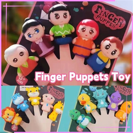 Finger Puppets Hand Puppets Educational Toys 5pcs Family Themed Silicone Material Role Play Toddler Preschool Bedtime Story Props Sulit Matibay | Lazada Philippines
