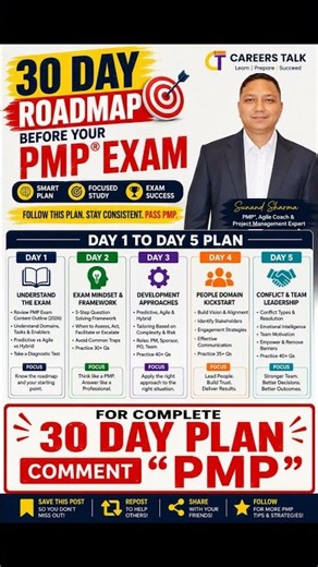 🚨New 2026 PMP 30-Day Study Plan - Free Download I 30 days PMP plan I pmp certification #pmp #pmptips
