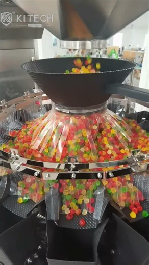 Automatic Multihead Weigher Rotary Pouch Packing Machine for Snacks & Nuts #packagingmachine