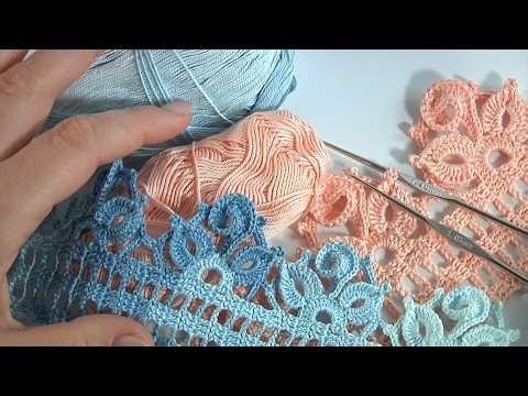 Adorable Lace! Heavenly Ribbon or Original Trim/Step By Step How to Crochet Tutorial/Author's Design