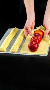Dessert in 5 minutes! Just puff pastry and 2 apples