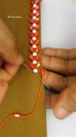 😍Elegant & cute border lace embroidery #embroidery #design #handembroidery ...