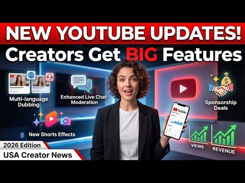 YouTube’s NEW Creator Updates Are HUGE! (2026)