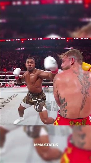 Anthony Joshua vs Jake Paul – BRUTAL Knockdown #boxing #knockout #anthonyjoshua