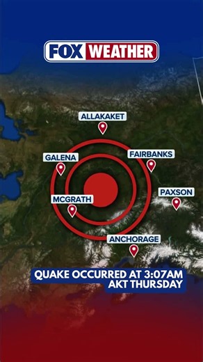 Earthquake Rattles Alaska With Shaking Reported Across Parts of the Interior