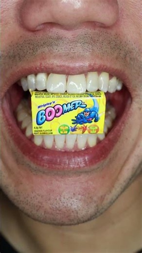 ASMR | Orange🍊Flavour | BOOMER Bubble Gum #doctortristanpeh #asmr #shorts #asmrsounds