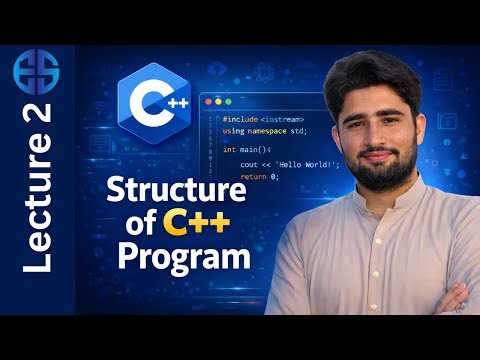 Basic Structure of C++ Program in Urdu | Complete Basics for Beginners | C++ Lecture 2