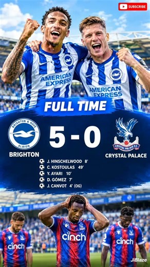Brighton vs Crystal Palace 5-0 | Full Match Highlights & Goals