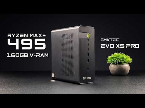 Ryzen AI Max+ 495 Hands On! 160GB of VRAM in a Mini PC, GMKtec EVO X5