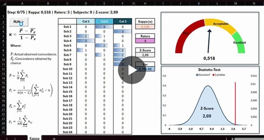 🤝 Understanding Agreement: Simulating Fleiss Kappa in Excel VBA 🖳 Is it Agreement or Just Luck? Evaluating agreement among researchers using the same instrument can be biased if we ignore the… | Javier B.