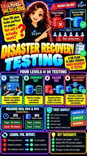 HLD #289 — Disaster Recovery Testing 🚨 Your DR Plan Looks Perfect… But Will It Actually Work?