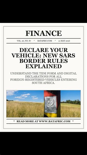 Declare Your Vehicle: New SARS Border Rules Explained #Shorts