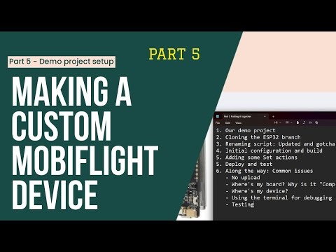 Custom Mobiflight Device - Part 5: Starting our demo project