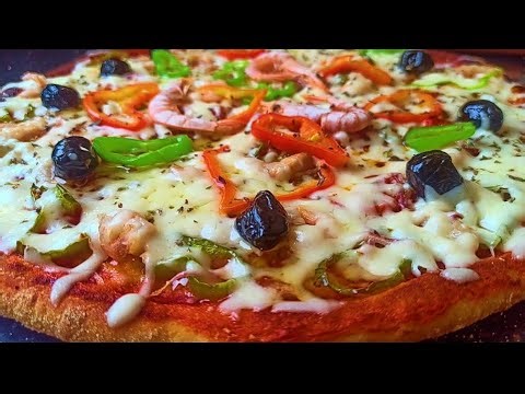 Recette Pizza + Sauce Tomate Facile Rapide Cuisine Marocaine /Pizza Recipe with Tomato Sauce