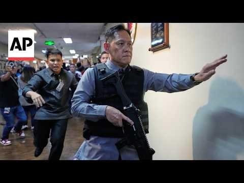 Gunshots ring out in Philippines Senate where authorities tried to arrest a senator