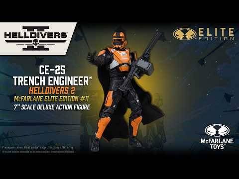 NEW Helldivers 2: CE-25 Trench Engineer™ Elite Edition #11, 7" Figure | Action Figure Showcase