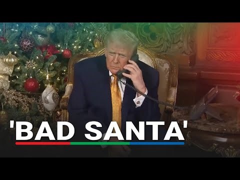 Trump jokes to child Santa Tracker necessary to stop a 'bad Santa' infiltrating US | ABS-CBN News