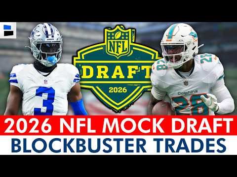 NFL Mock Draft 2026: BLOCKBUSTER TRADES Ft. George Pickens, Breece Hall, & De’Von Achane